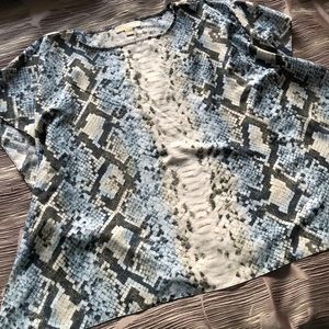 Michael Kors S/M Snakeskin Print Top